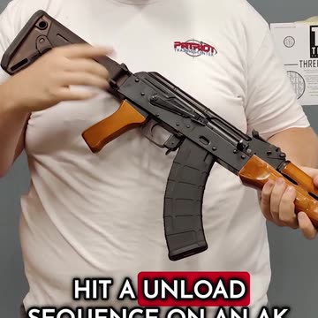 Carter shows proper AK unload sequence