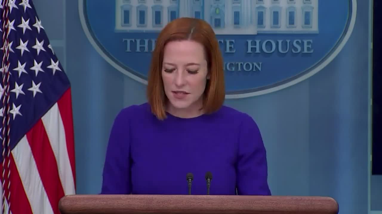 Psaki: "If anyone is saying they plan to characterize whoever he nominates … as radical before they know literally anything about who she is, they just obliterated their own credibility"