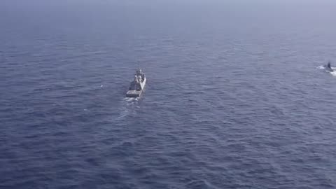 USS George HW Bush CVN 77 Conducts A Group Sail With the Israeli Navy