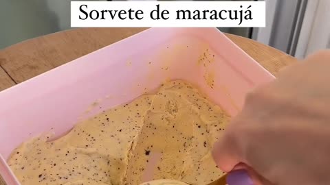 Sorvete de maracujá