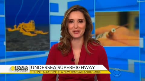 Information is sent by land - by buried cable, not by their satelloons.