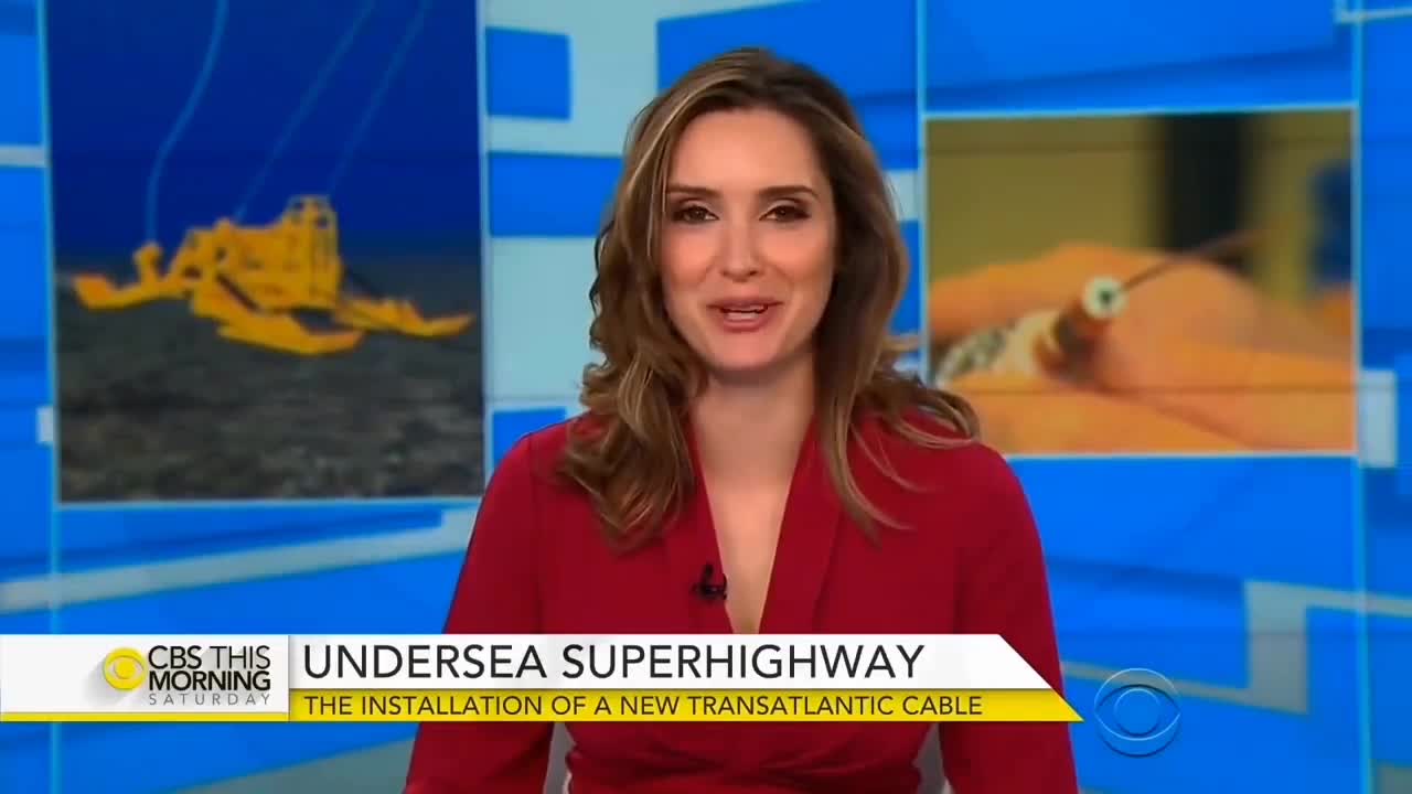 Information is sent by land - by buried cable, not by their satelloons.