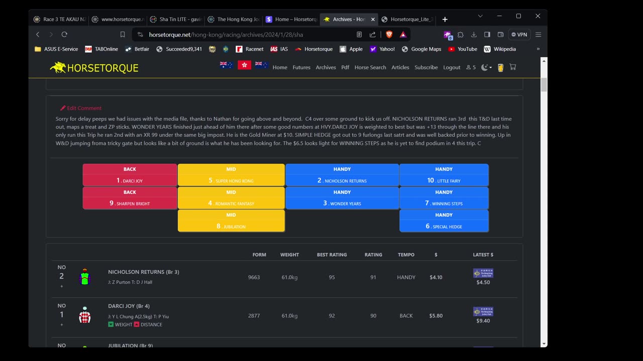 A video tour of the new Horsetorque online form guide