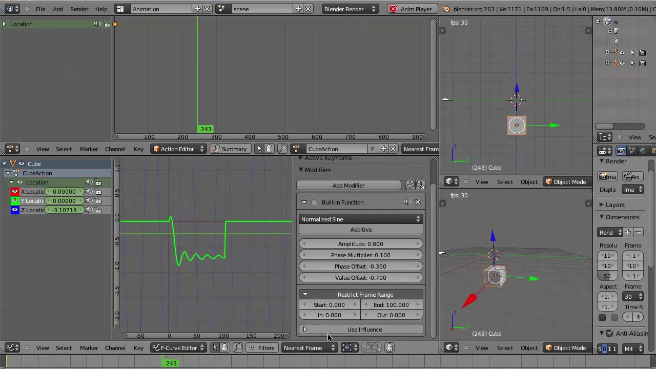 22 2012 Introduction to F-Curve Modifiers with Rocking Boat Project