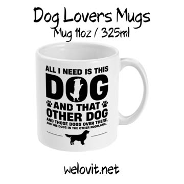 Dog Lovers Mugs by Welovit - 11oz / 325ml ❤️