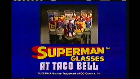 Taco Bell Superman Glasses TV Commercial 1979