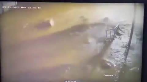 New video footage has emerged of the Libya floods, showing how streets turned into raging rivers in