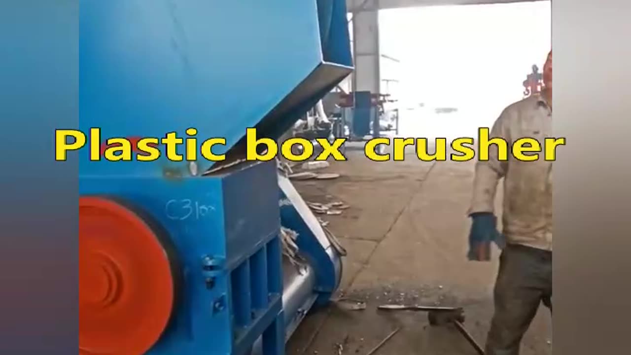 Plastic PP PE Box Crusher