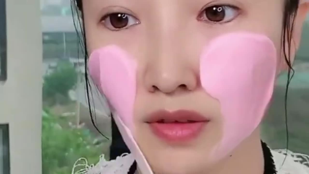 ASMR face care video