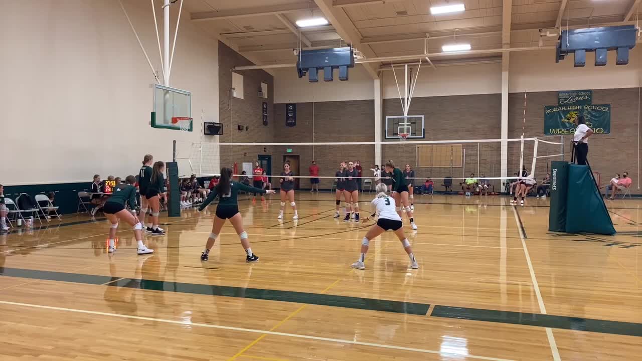 Owyhee HS JV at Borah Tournament Sept 3 Set 1