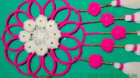 How To Make Woolen craft idea Woolen Wall Hanging Craft For Home Decor @sweetcraftgallery4958