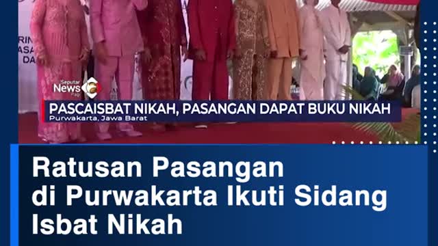 Ratusan Pasangandi Purwakarta Ikuti Sidang Isbat Nikah