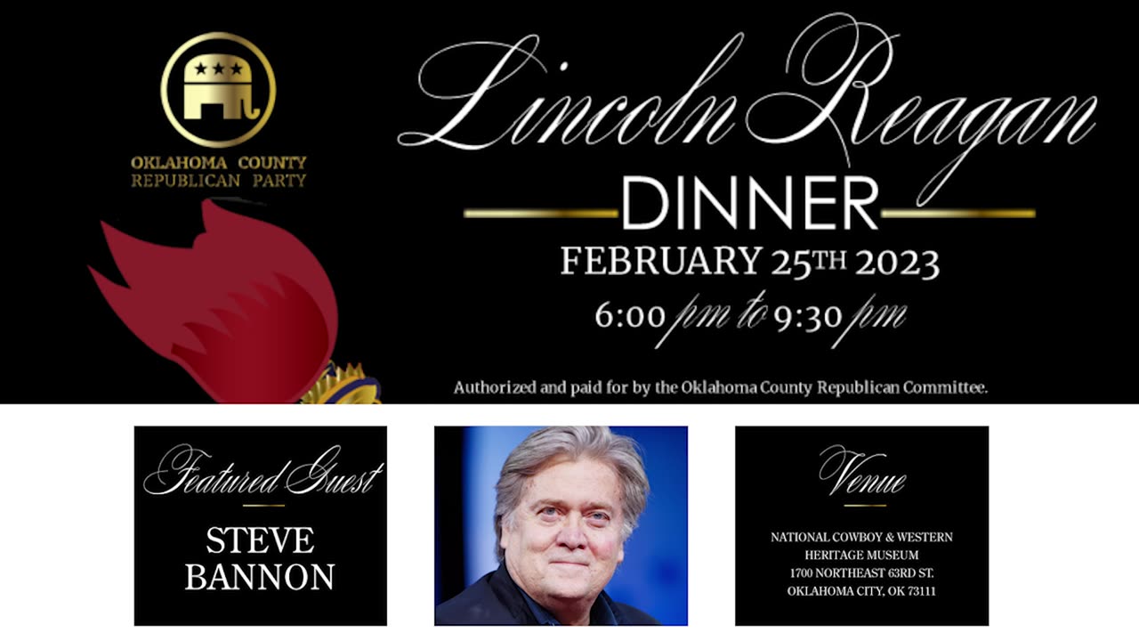 Lincoln Reagan dinner with Steve Bannon PROMO