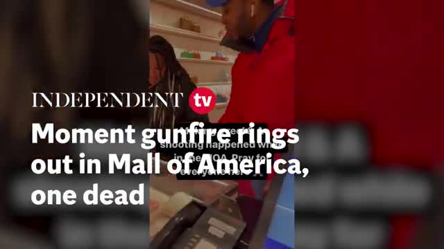 Moment gunfire rings out in Mall of America, one dead