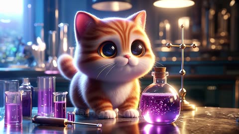 Cute Kitten Becomes a Giant😭 | AI Kitten Story ! #cat #giant #ai #catstory #catlover #cute