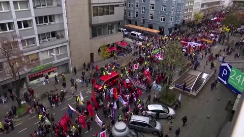 Protesters in Germany demand energy relief