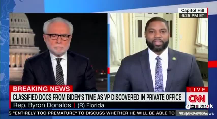 Byron Donalds SLAMS Biden For Getting Caught With Classified Documents As Vice President