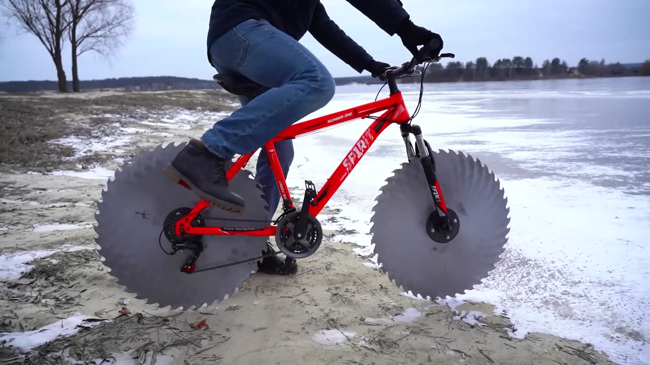 Epic cycling on ice