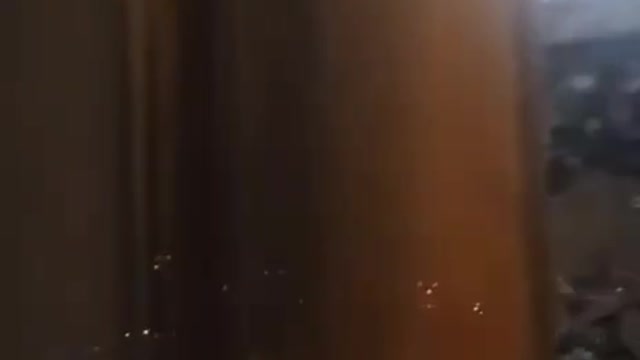 Russian anti-aircraft systems downing a target in Makiivka