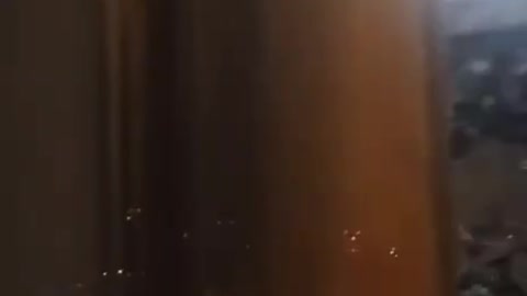 Russian anti-aircraft systems downing a target in Makiivka