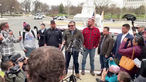 Ted Cruz gives press conference at the Capitol with The People's Convoy 3-10-22