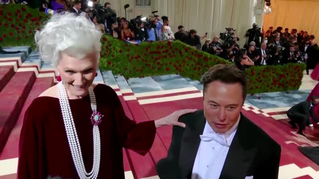 Elon Musk talks Twitter at the Met Gala