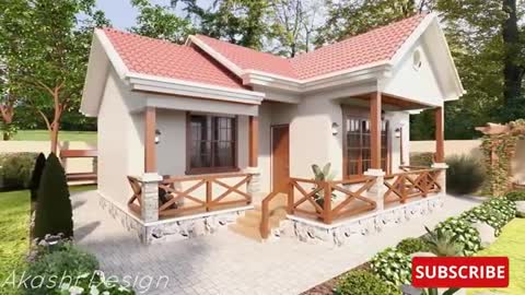 House Design- Three Bedrooms- (Free Floor Plan)