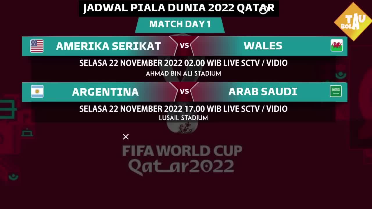 Jadwal Piala Dunia 2022 - Fase Grup Piala Dunia | Jadwal Lengkap Piala Dunia Qatar 2022 TERBARU