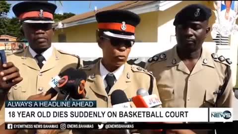 Another one, 18yr old "dies suddenly" in the Bahamas while playing basketball.