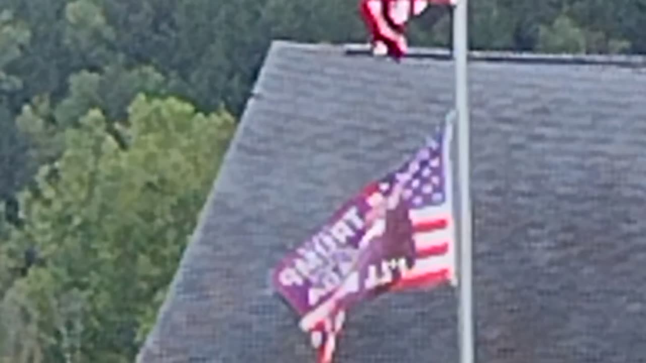 MAGA Country Everywhere in NY, Awesome Trump Flag! WalkinAndTalkinAcrossAmerica