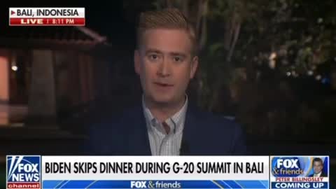 Peter Doocy Blasts Biden For Missing Dinner With World Leaders