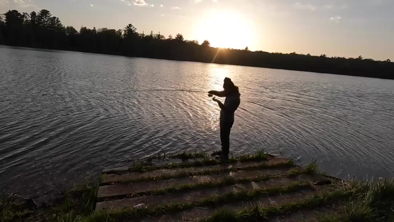 Fishing W/ Dad: Michigan Snot Rockets for Eating!