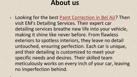 Best Paint Correction in Bel Air.