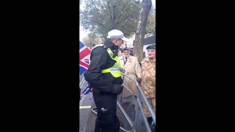 British Police Tell Some Patriots Including A Veteran To Take Down The British Flag