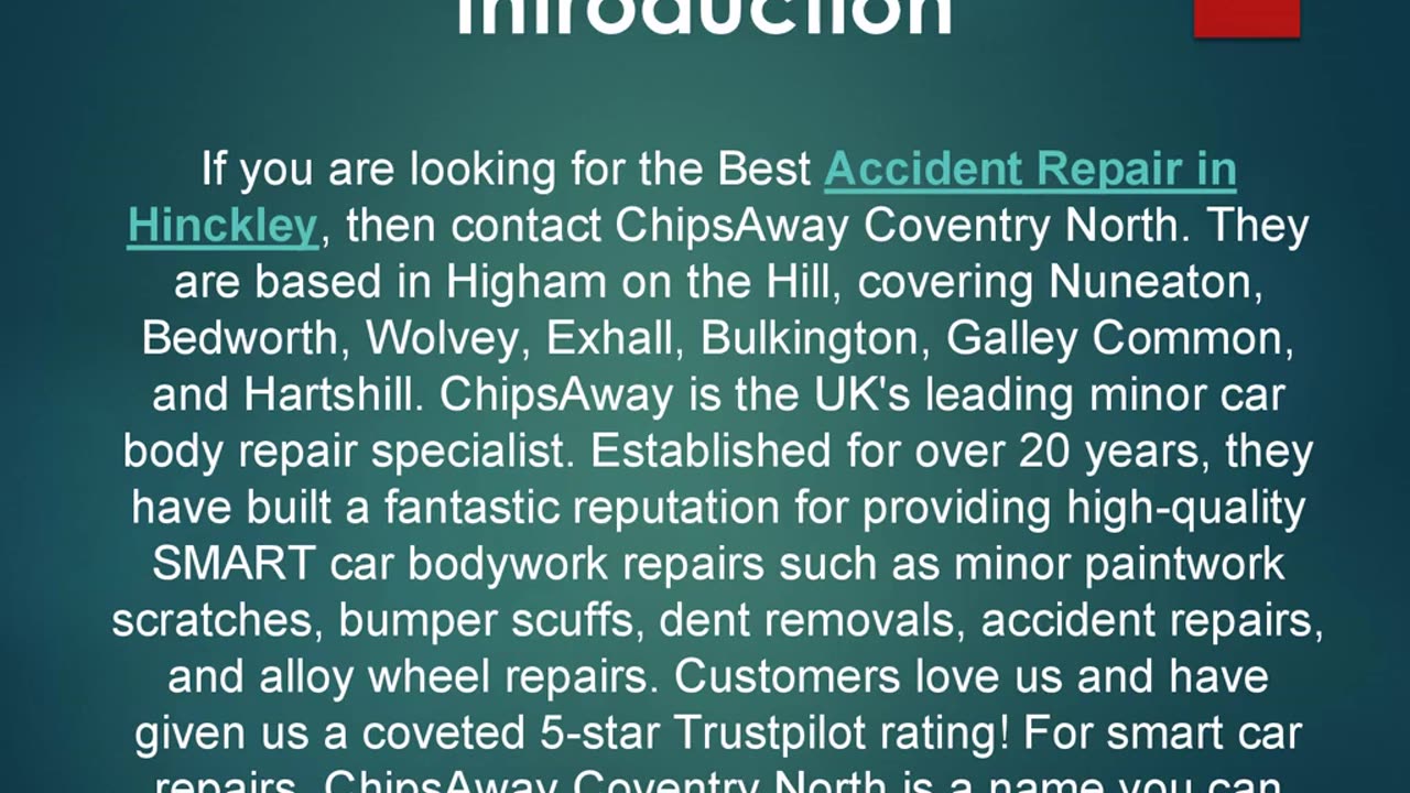 Best Accident Repair in Hinckley