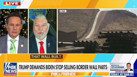 TRUMP Tells BIDEN To Stop Selling The Border Wall Materials