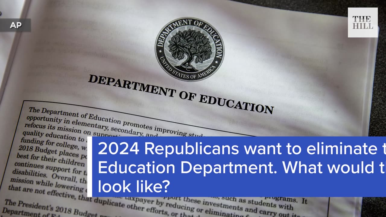 2024 Republicans Want To ELIMINATE The Education Department. What Would That Look Like?