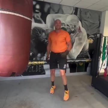 Tyson Fury back in the gym today ahead of the Oleksandr Usyk rematch on Dec 21st