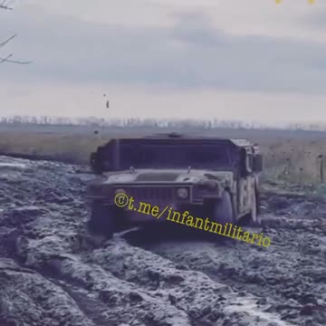 Tactical vehicle M1151 in Bakhmut mud