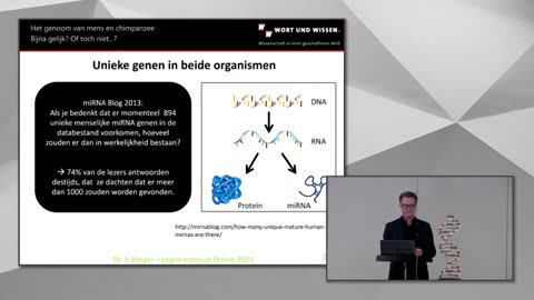 Peter Borger - Hebben chimpansee en mens een gemeenschappelijke voorouder - Logos