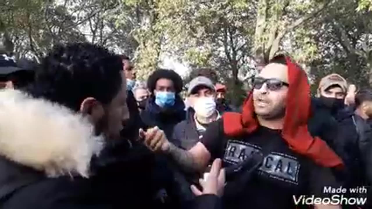 big fight between shia and sunni.sunday speaker's corner.london