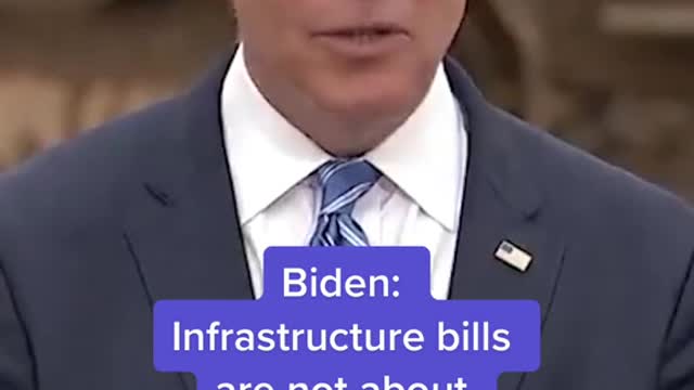 Biden: Infrastructure bills are not about left versus right