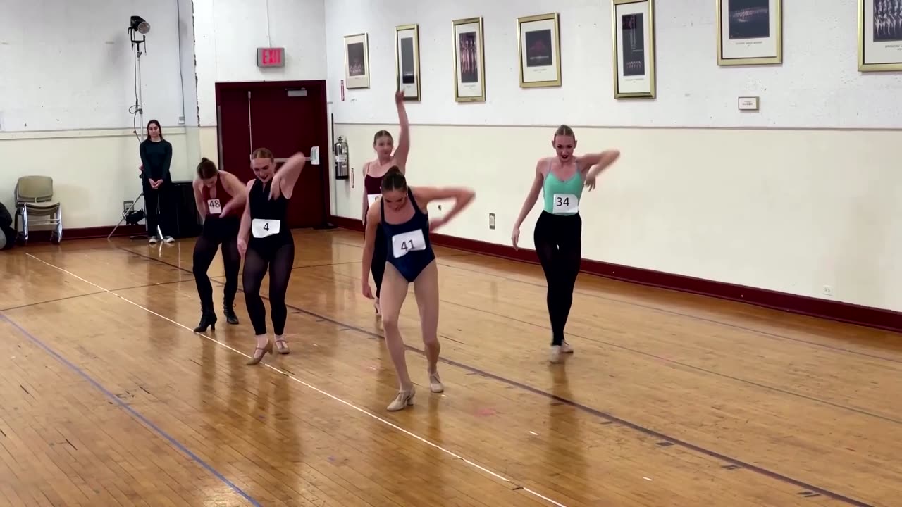 Dancers audition to become Radio City Rockettes