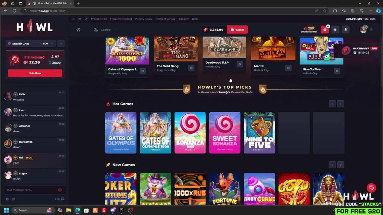 "money money money !howl ! discord" - 11-05-2024 - Stackswopo MonkeyApp & Gambling Stream