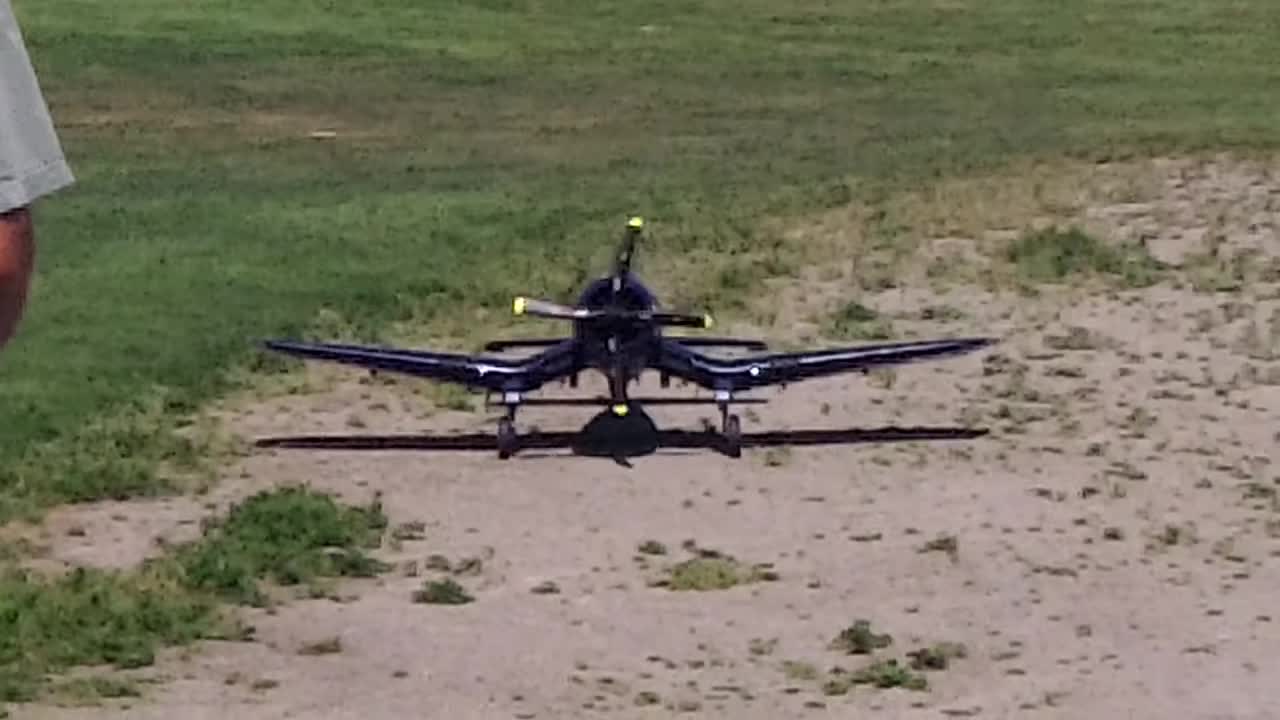 Corsair RC Warbird taking off...