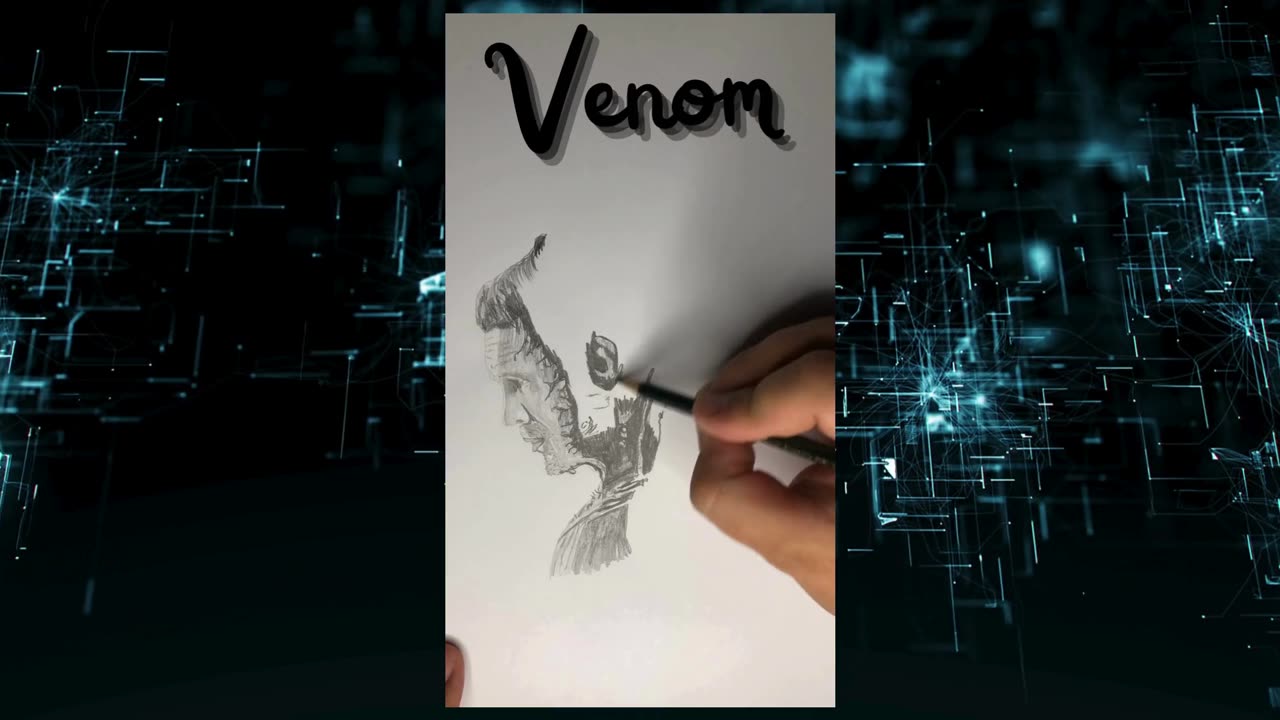 Venom: The last Dance timelapse drawing -