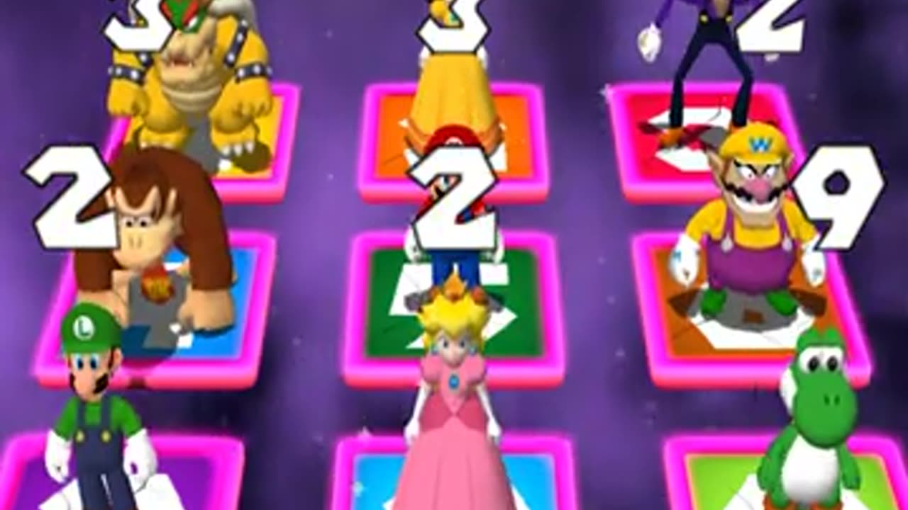 Mario Party 4 - Panel Panic Minigames - Luigi Vs Peach Vs Daisy Vs Yoshi ( Master Difficulty)