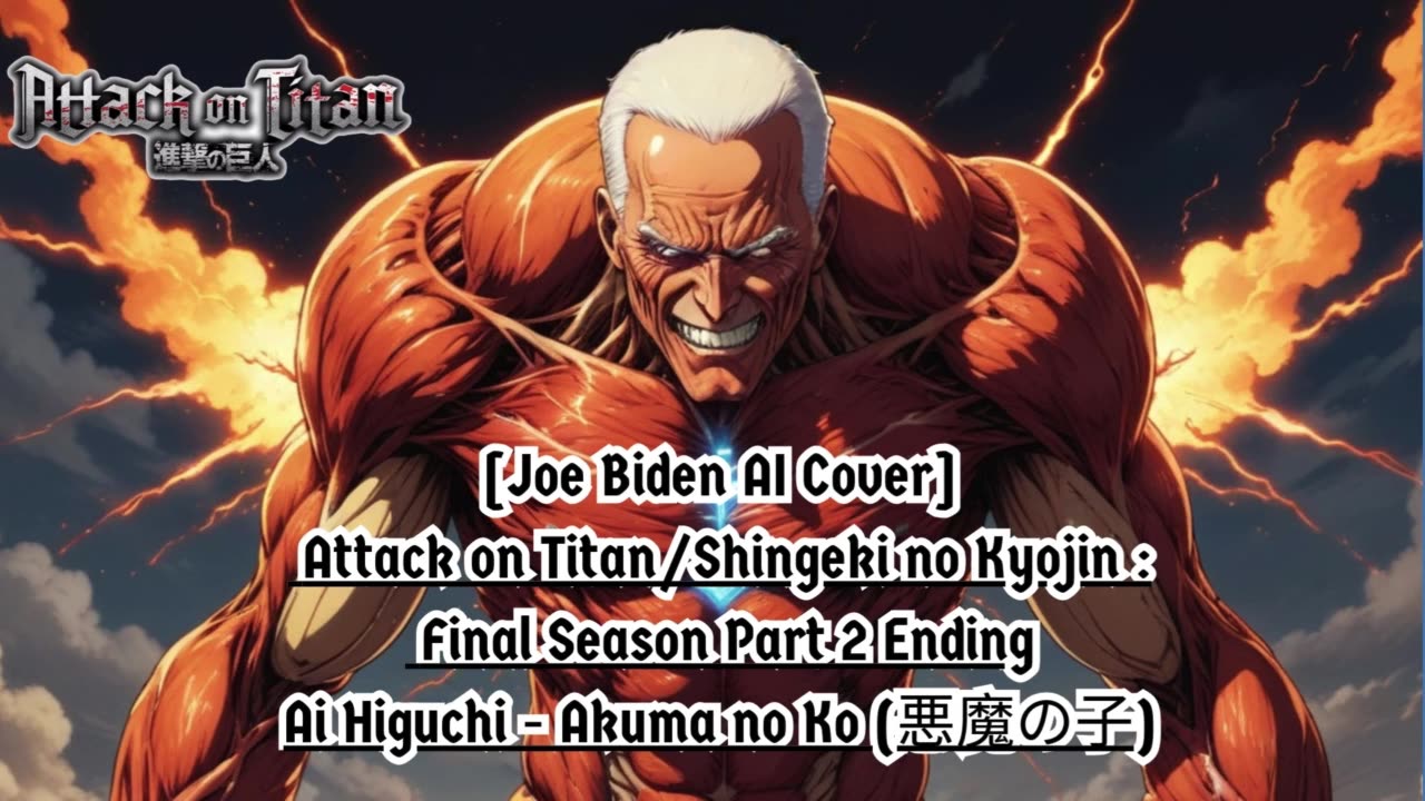 [Joe Biden sings/AI Cover] Attack on Titan : Final Season P2 Ending | Ai Higuchi - Akuma no Ko