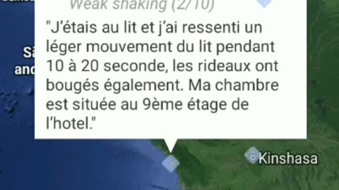 TERROR CHANGE IN GABON | GABON EARTHQUAKE