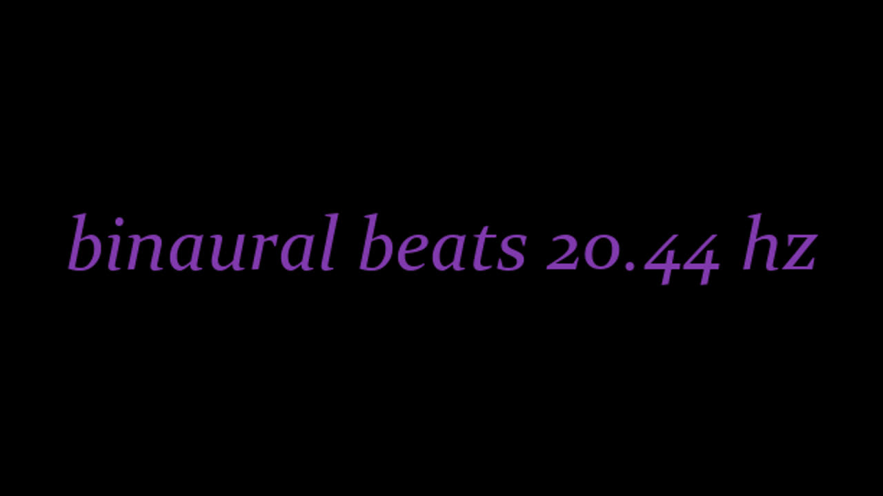 binaural beats 20.44 hz